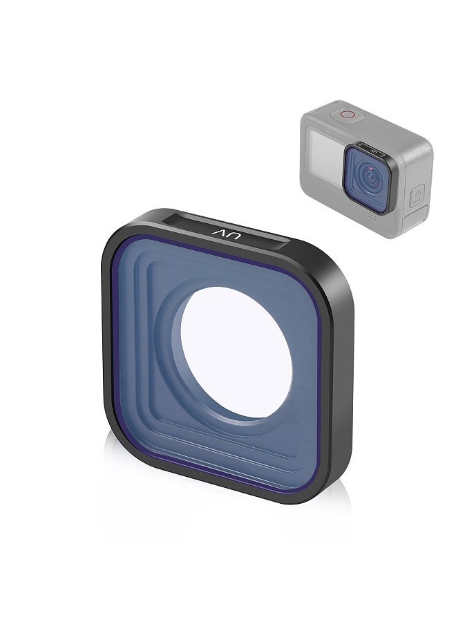 PU923 5.5mm Square UV Filter 1.2 x 1.2in Protective Filter Slim HD Optical Glass Ultra Slim Multi Layer Coating Compatible with GoPro 12/ 11/ 10/ 9/ 8/ Mini 11