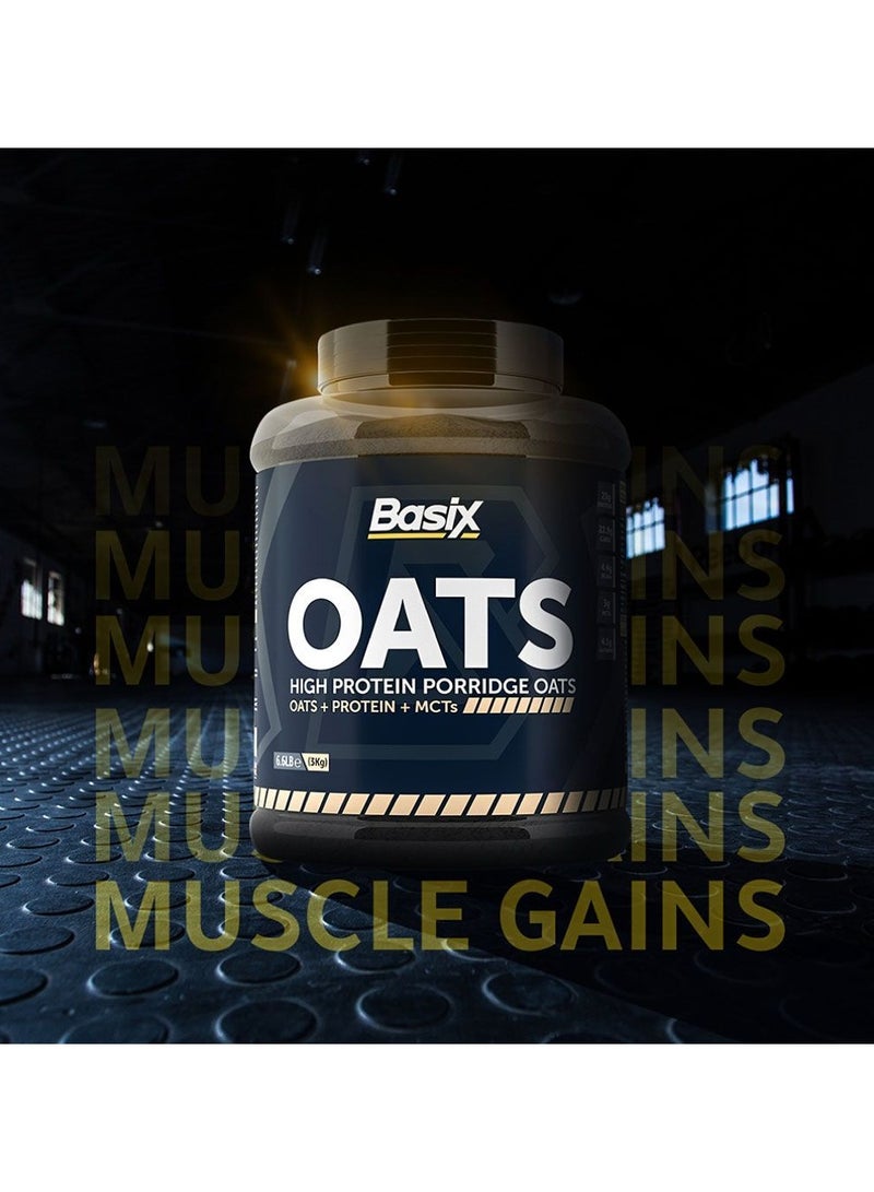 Basix Oats High Protein Porridge 3kg Banana Flavor 50 Serving