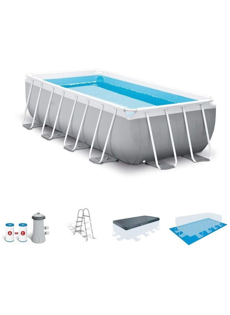 Prism Frame Rectangular Swimming Pool 400x200x122cm