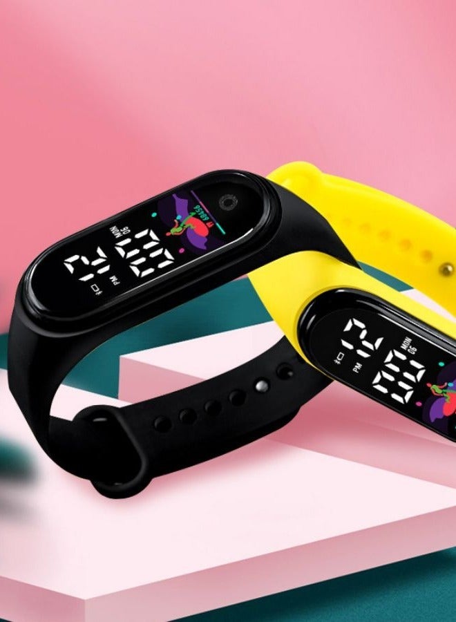 Kids' Water Resistant Silicone Digital Watch 6PCS