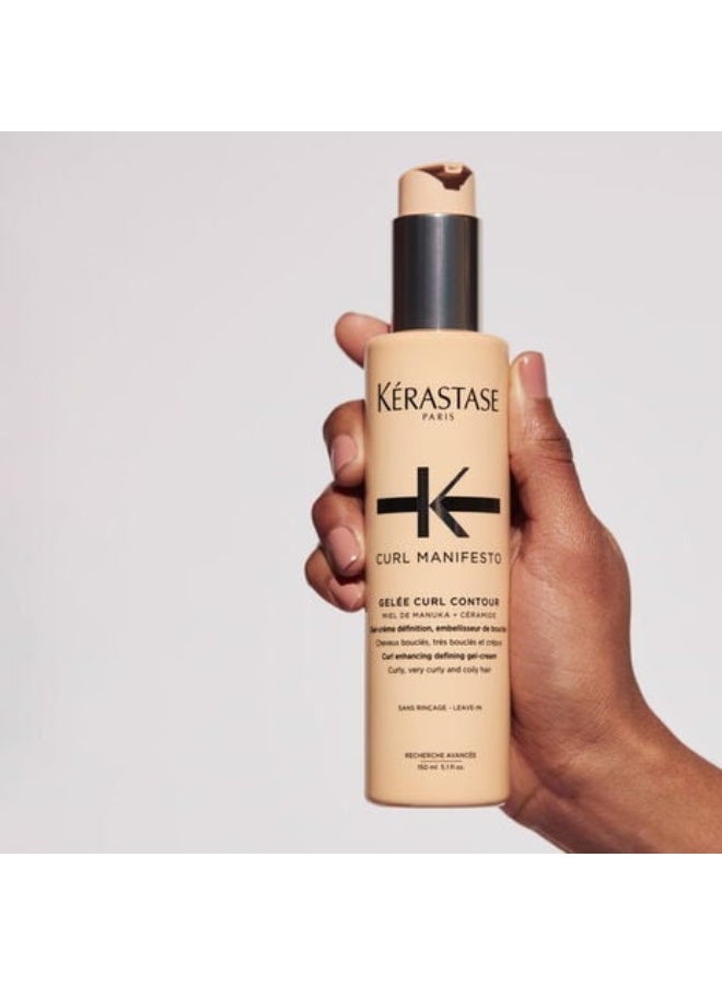 Kerastase Curl Manifesto Gelee Curl Contour Gel-Cream For Curly Hair, With Manuka Honey, Shea Butter & Ceramide - 150ml