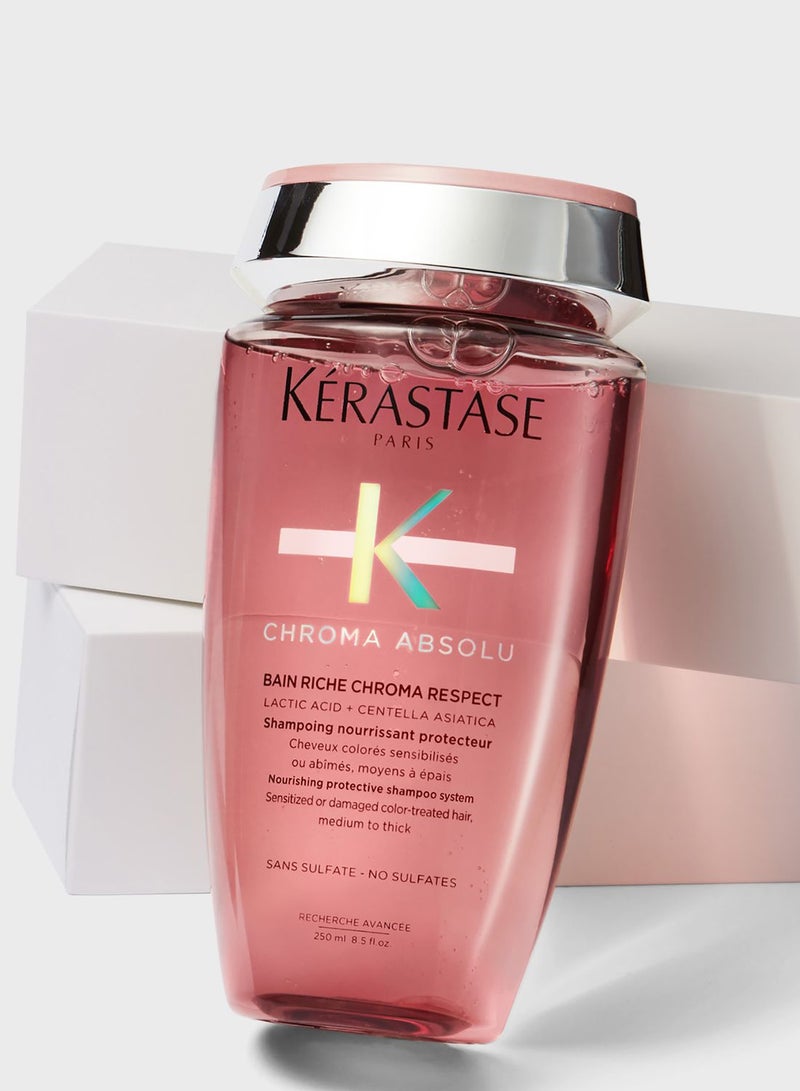 Kerastase Chroma Absolu Rich Nourishing Protective Shampoo For Sensitised or Damaged Color-Treated Hair - 250 ml