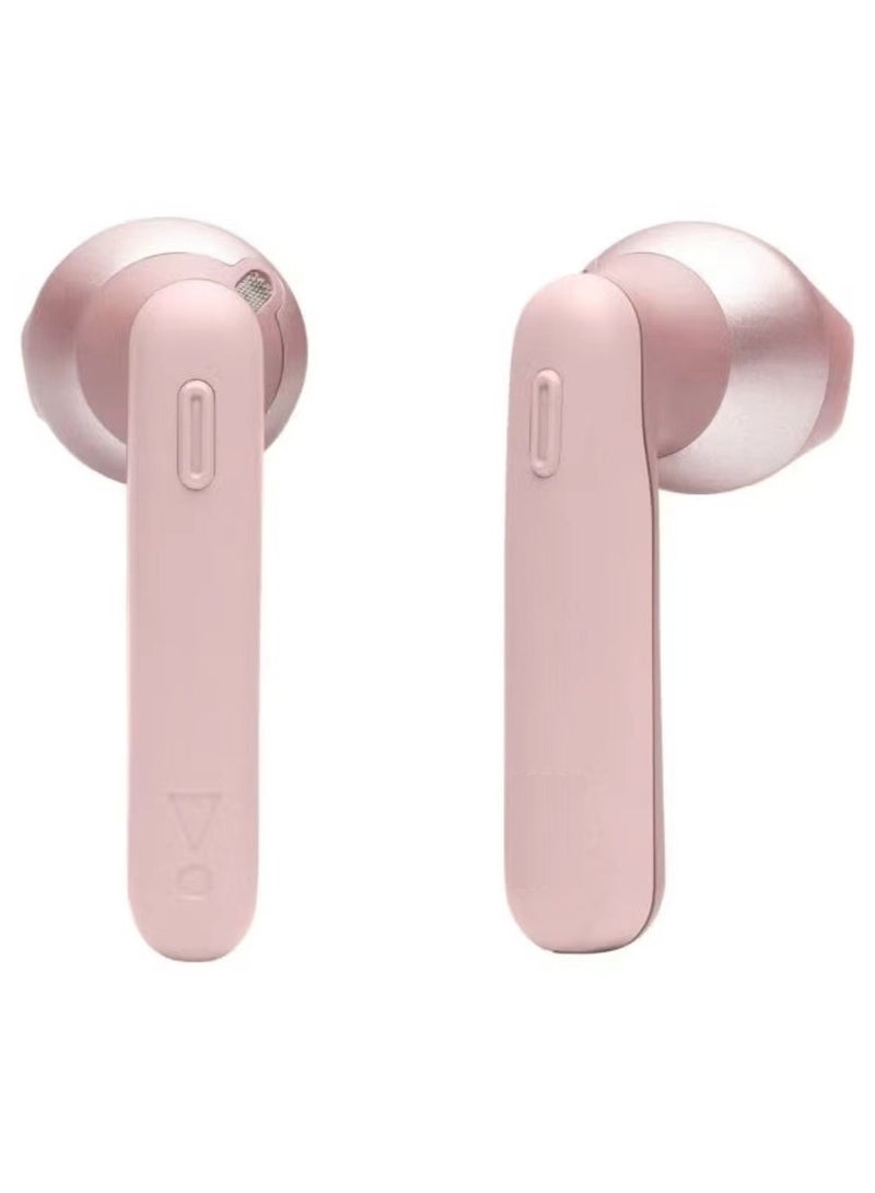 Headphones Tune220TWS Earphones True Wireless Bluetooth in-ear Earbuds with Charging Case Pink