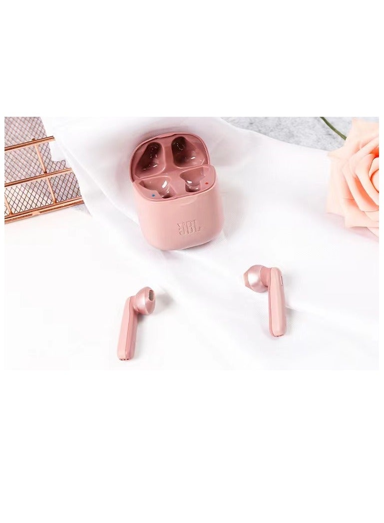 Headphones Tune220TWS Earphones True Wireless Bluetooth in-ear Earbuds with Charging Case Pink