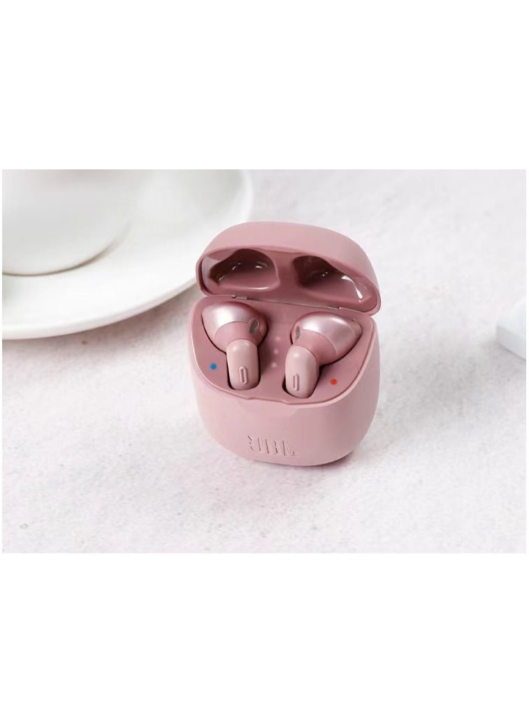 Headphones Tune220TWS Earphones True Wireless Bluetooth in-ear Earbuds with Charging Case Pink