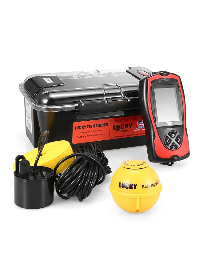 LUCKY FF1108-1CLA Portable Fish Finder 100M/300FT Depth Fish Alarm Wired Wireless Fish Detector
