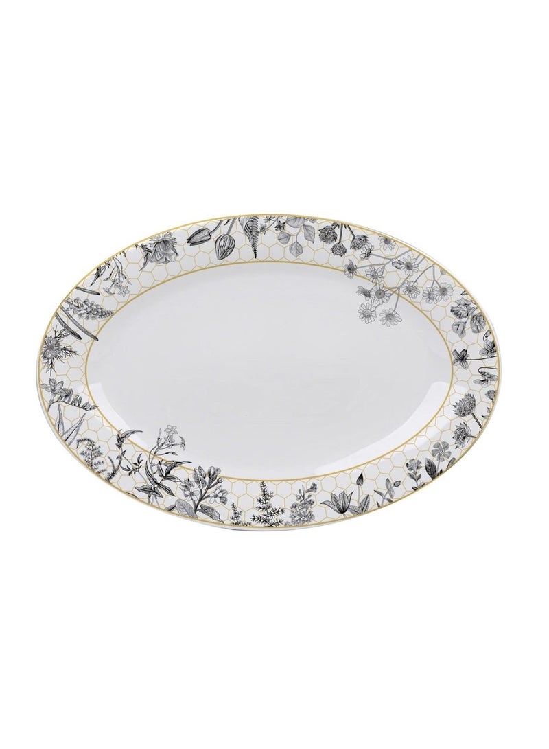 Cucina Oval Platter 31x21.2x3cm - White