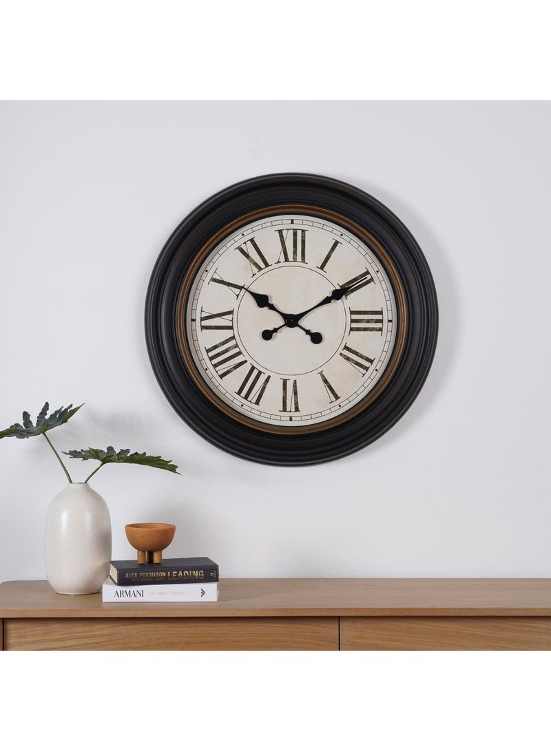 Liva Wall Clock 76.2x76.2x5.7cm- Black