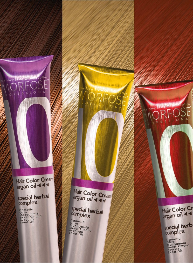 Morfose Hair Color Cream  (5.3 Light Golden Brown) with Argan Oil - Special Herbal Comple 100ml