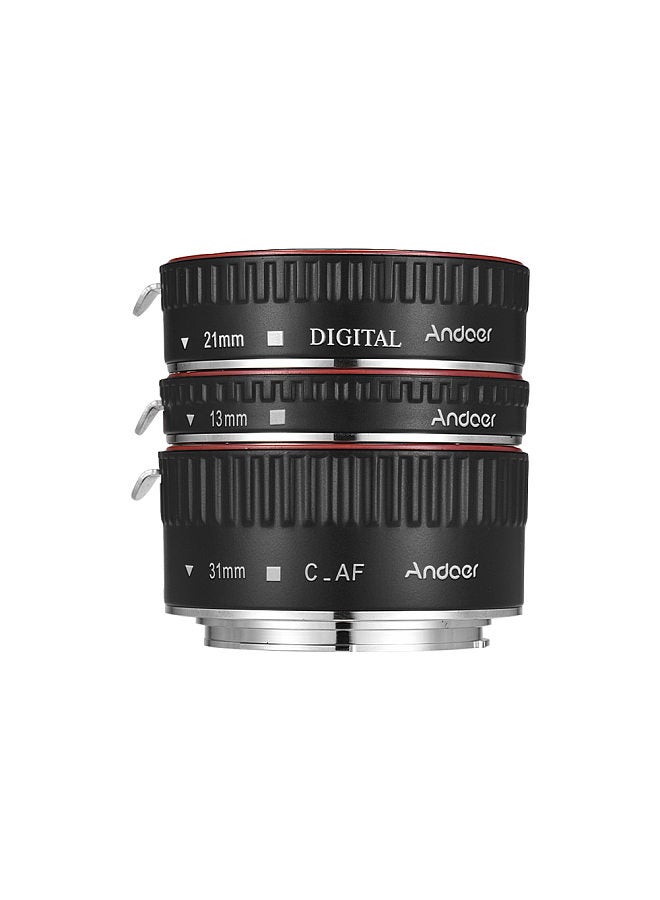 Brand New Upgraded Macro Extension Tube Set 3-Piece 13mm+21mm+31mm Auto Focus Extension Tube Rings for Canon EOS Camera Body and Lens of The 35mm SLR