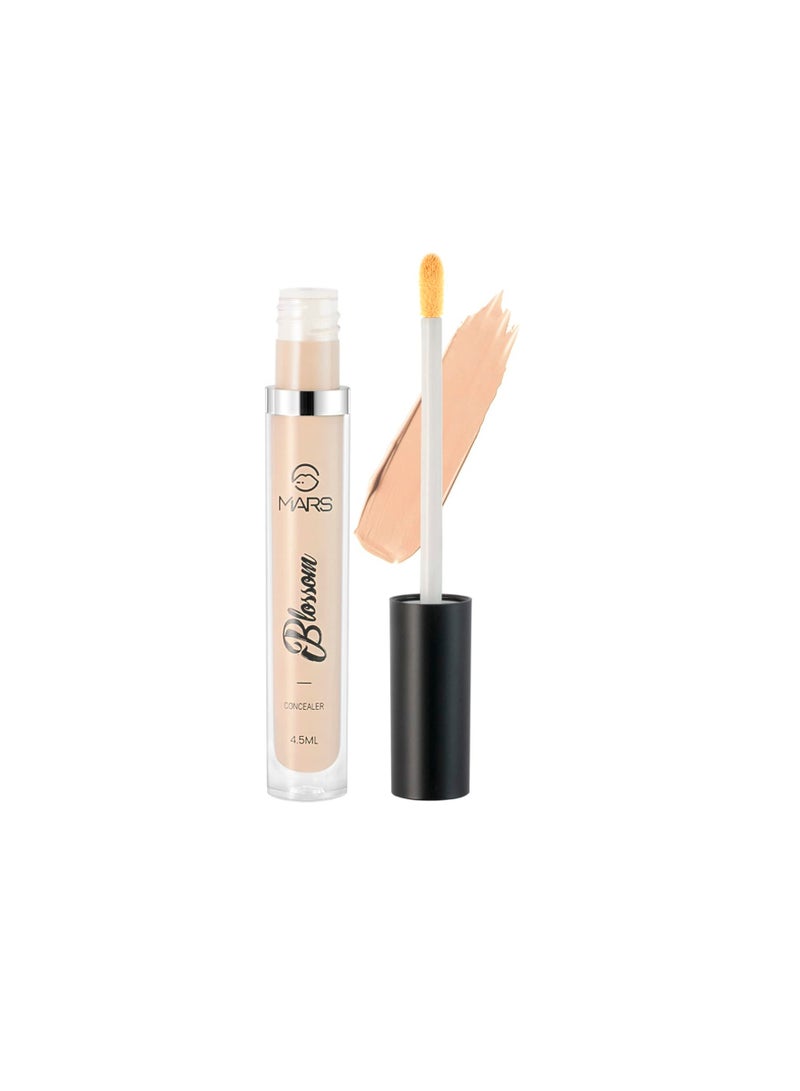 MARS Blossom liquid Concealer  Lightweight With Full Coverage   Highly Blendable Concealer for Face Makeup   Crease Resistant Formula  4.5 ml Bronze Tan
