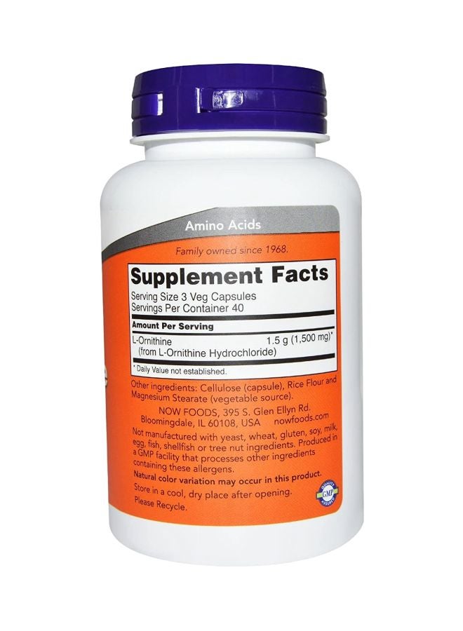 L-Ornithine 500 Mg Capsules