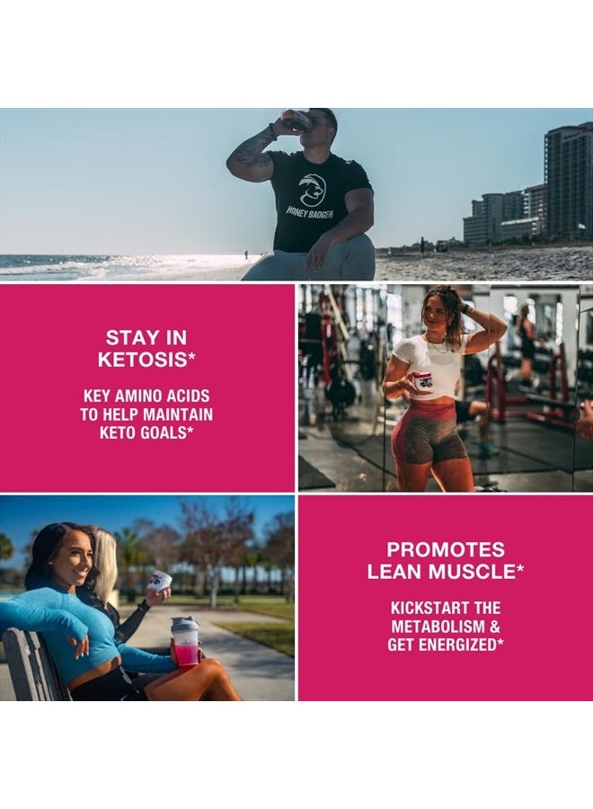 Pre Workout Powder, Keto Vegan Preworkout for Men & Women with Vitamin C for Immune Support, Beta Alanine & Caffeine, Sugar Free Natural Energy Supplement, Wild Berry, 30 Servings