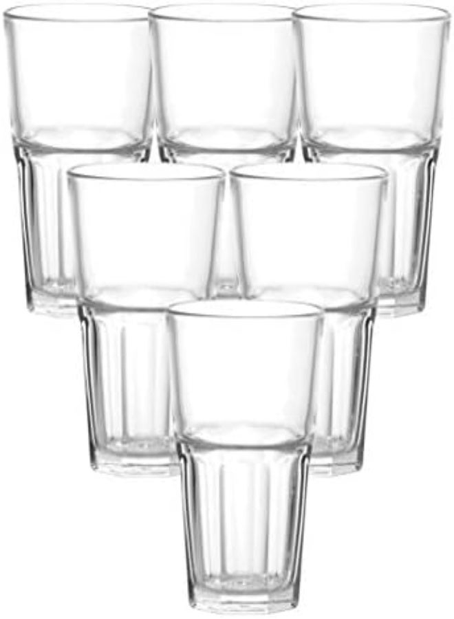 Ocean Centra Long Drink Glass, Set Of 6, Clear, 420 Ml, P01962, Tall Glass, Collins Glass, Delmonico Glass, Cocktail Glass, Water Glass, Juice Glass