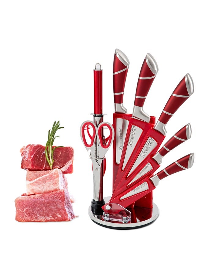 9 Piece Stainless Steel Knife Set