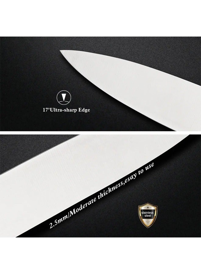 9 Piece Stainless Steel Knife Set