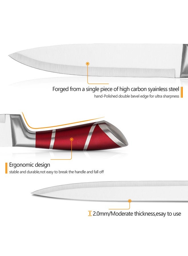 9 Piece Stainless Steel Knife Set