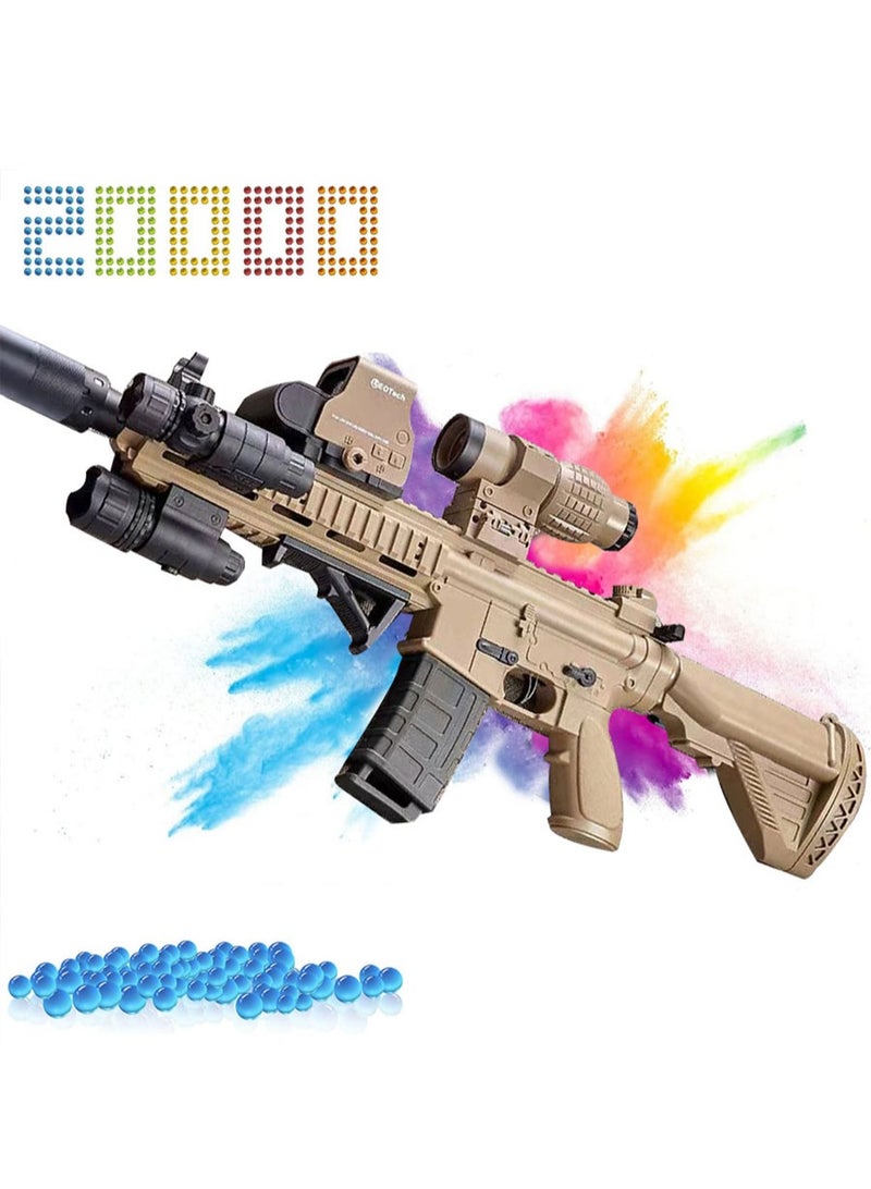 Electric Gel Ball Blaster M416 Gel Blaster Gun Toy with 20000 Water Beads for Outdoor Activities Full Auto Splatter Ball Blasters