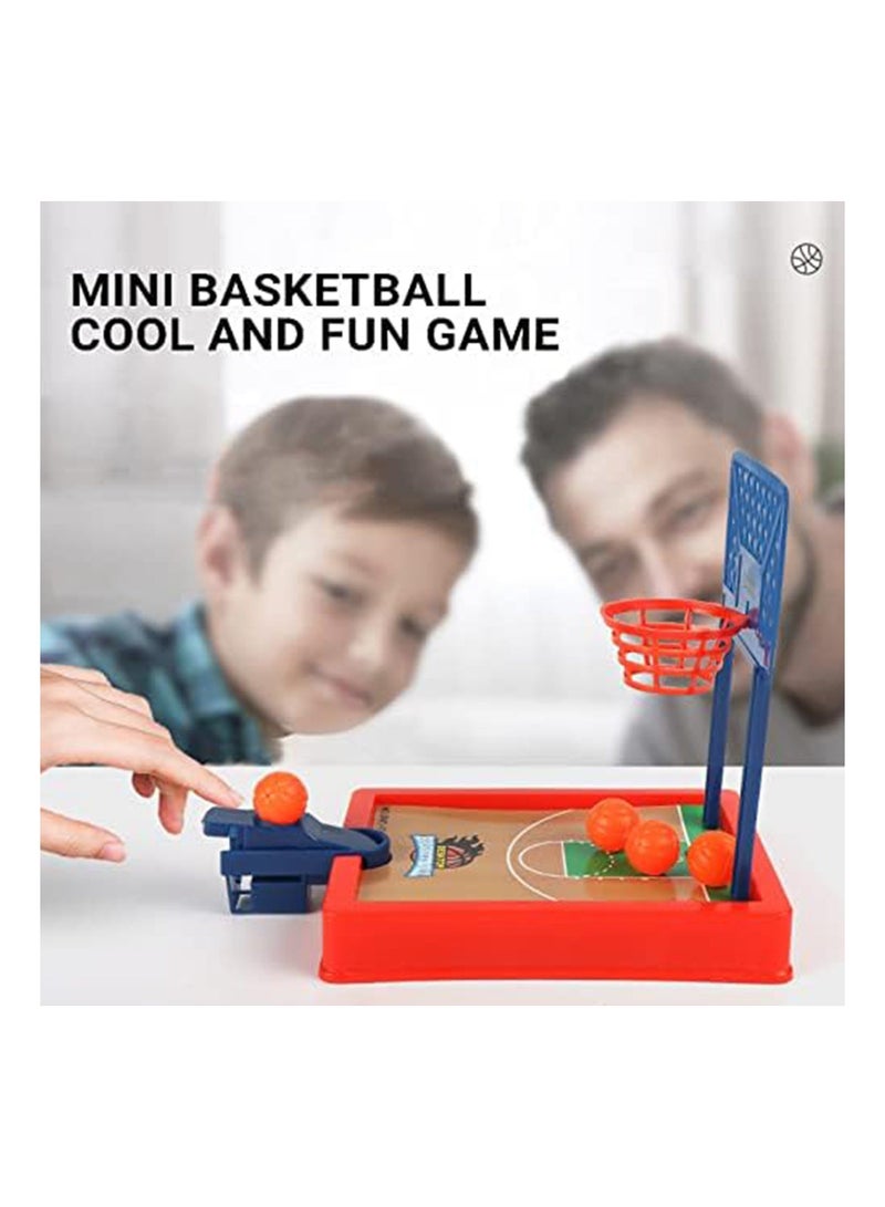 6 Pack Mini Basketball Game, Fun Goodie Bag Stuffers, Basketball Party Favors, Mini Basketball Game, Carnival Games, Classic Arcade Tabletop Basketball Games, Anti-Stress Novelty Toys