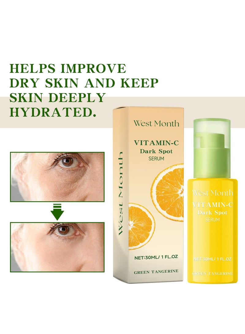 West&Month Vitamin C Essence Hydrating, Moisturizing, Softening and Smoothing Skin, Brightening Dull Skin Complexion Essence 30ml