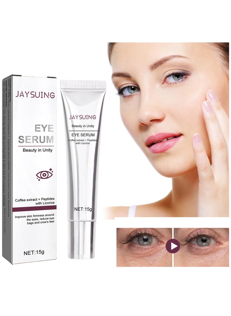 Jaysuing Reduce Fine Lines, Dark Circles and Bags, Hydrating and Firming Eye Cream 15g