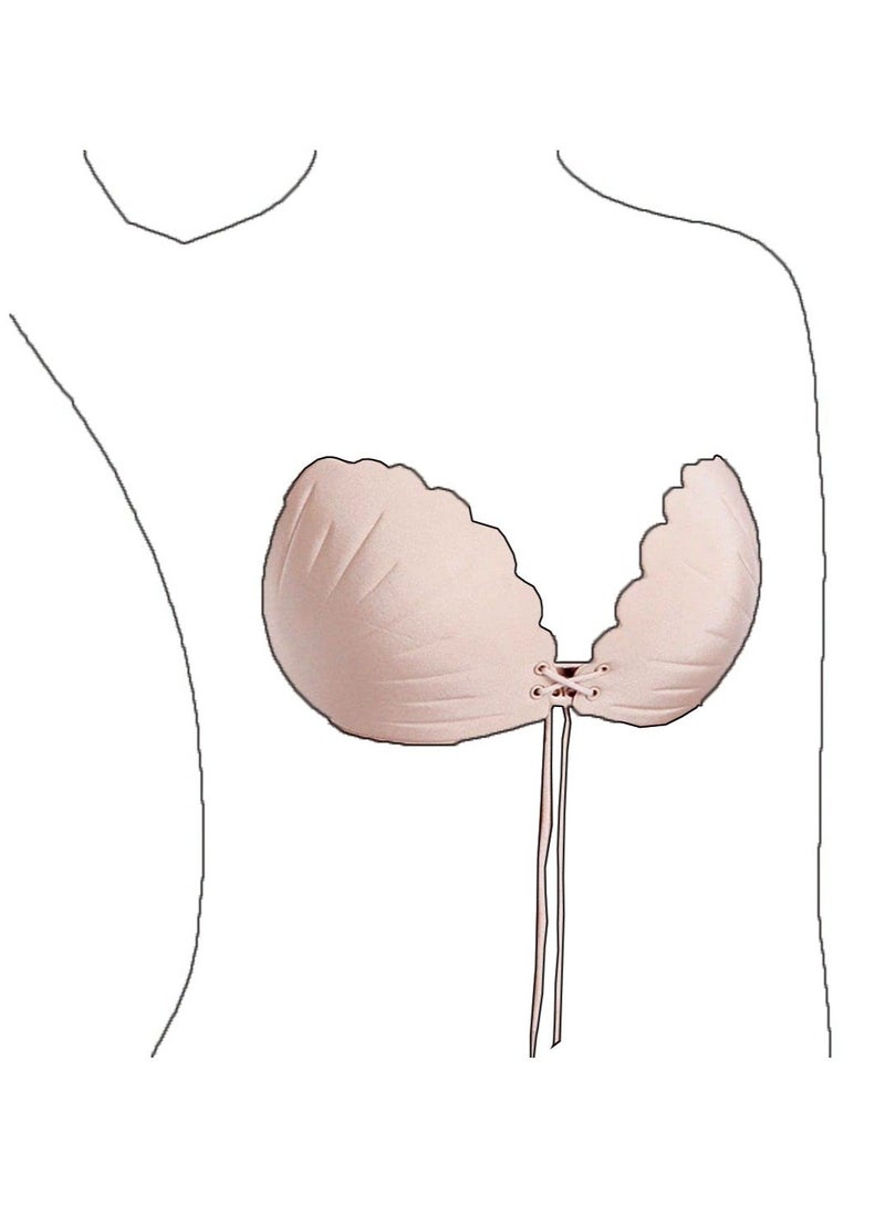 Silicone Nipple Covers, Shell-shaped Nipple Cover, Invisible Bra Breast Adhesive Bra for Women Reusable