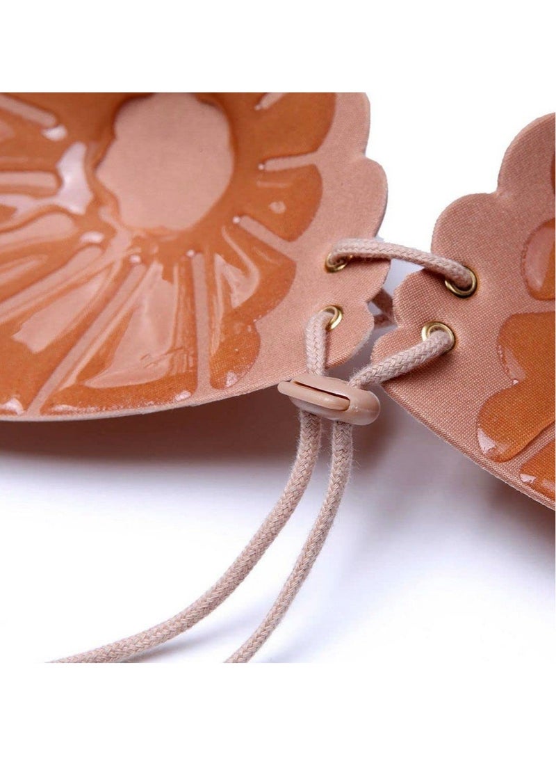 Silicone Nipple Covers, Shell-shaped Nipple Cover, Invisible Bra Breast Adhesive Bra for Women Reusable