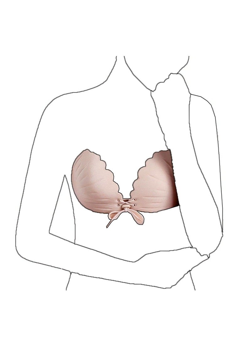 Silicone Nipple Covers, Shell-shaped Nipple Cover, Invisible Bra Breast Adhesive Bra for Women Reusable