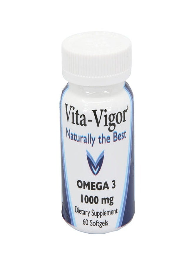 Vita-Vigor Omega-3 1000mg, 60 Softgels