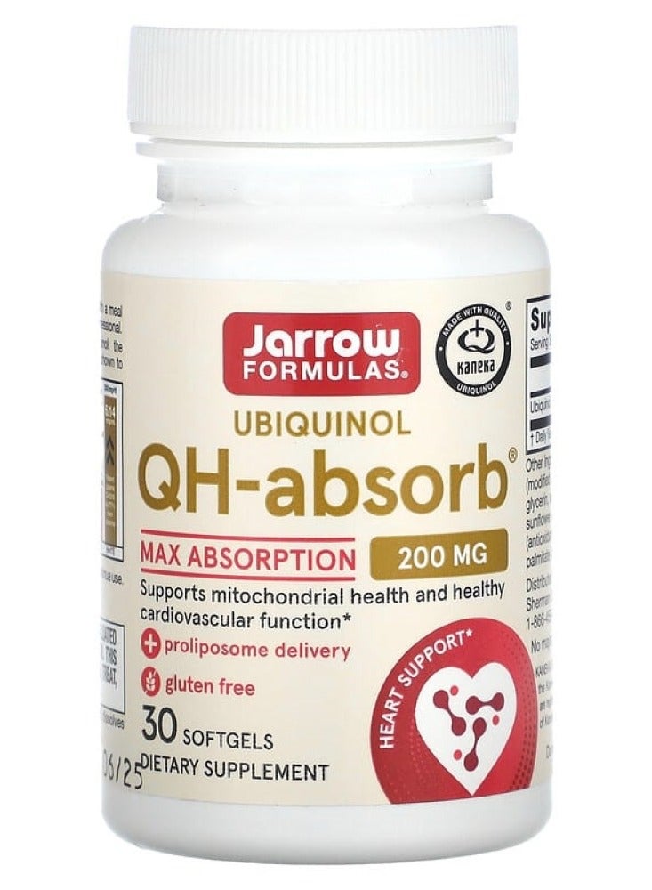 Ubiquinol QH-Absorb 200 mg 30 Softgels