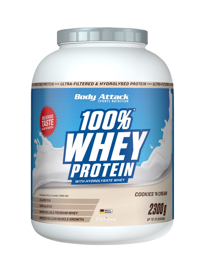100% Whey Protein 2.3kg Cookies and Cream