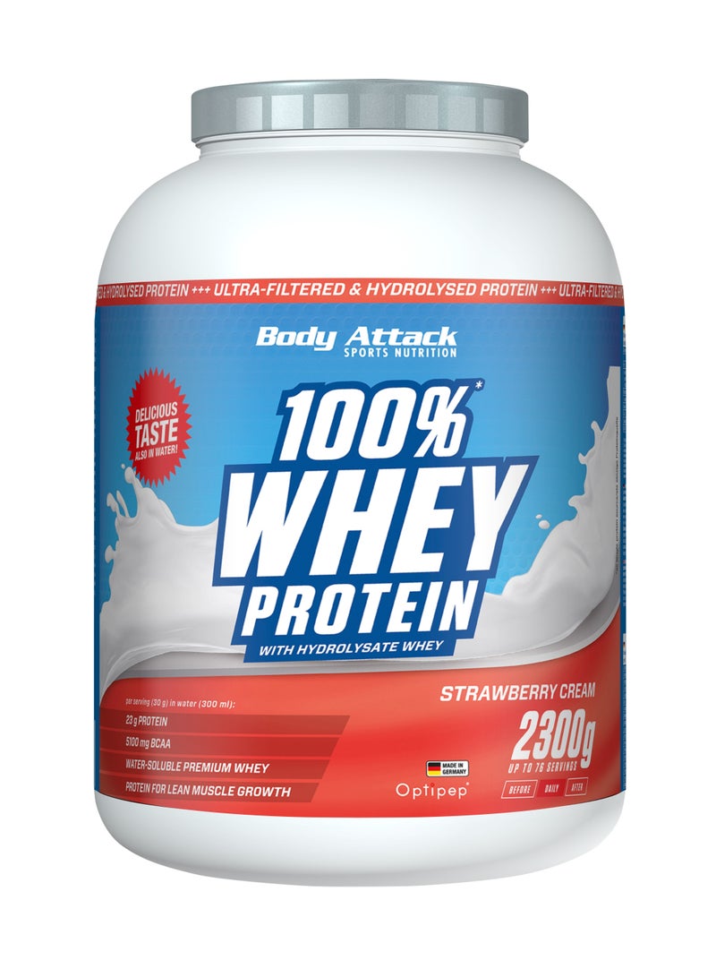 100% Whey Protein 2.3kg  Strawberry