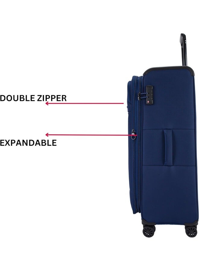 VERAGE Toledo 3 Pieces Luggage Sets, Softside Expandable Spinner Wheel Suitcase