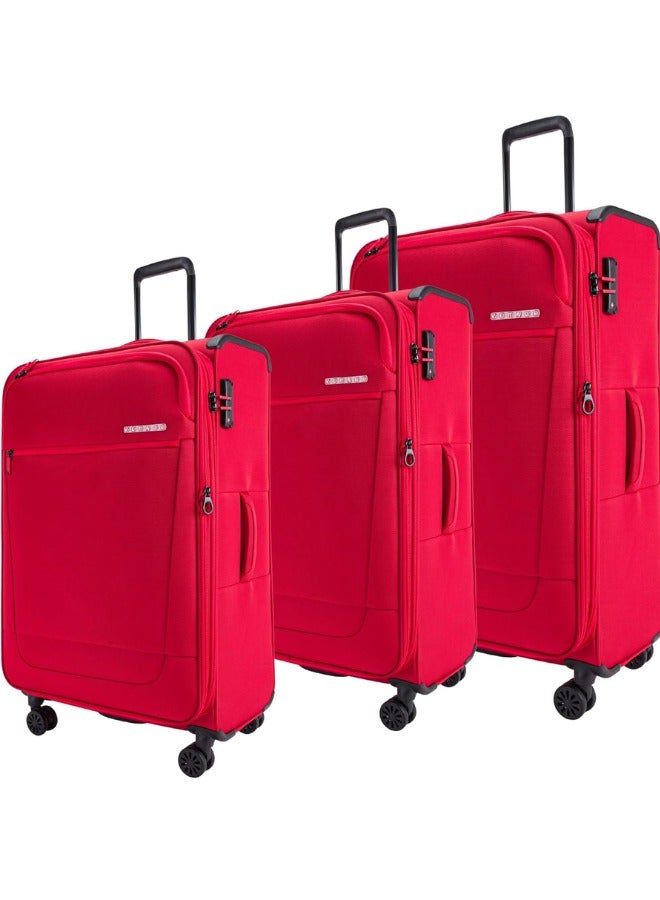 VERAGE Toledo 3 Pieces Luggage Sets, Softside Expandable Spinner Wheel Suitcase