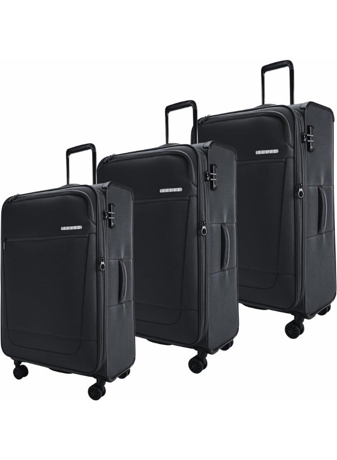 VERAGE Toledo 3 Pieces Luggage Sets, Softside Expandable Spinner Wheel Suitcase
