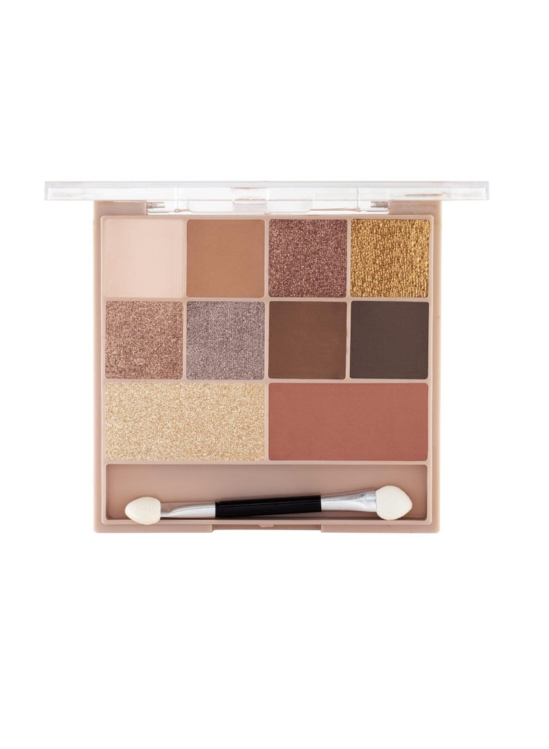 MARS 8 Shade Eyeshadow Powder With Highlighter And Blusher Es16F 02  Multicolor  14.4G Matte and Shimmery Finish