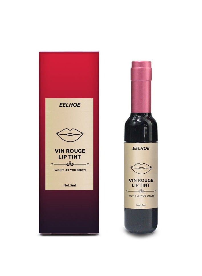 EELHOE red wine bottle shape portable waterproof lipstick 5ml