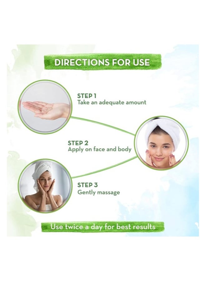Ultra Light Gel Oil-Free Moisturizer For Face with Vitamin C & Aloe Vera Water for Glowing Hydration - 200 ml