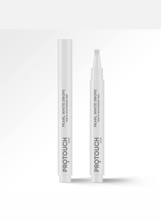 PROTOUCH Pearl White Drops | Teeth Whitening Pen Gel | Whiter Teeth & Fresher Breath for a Brighter Smile on-the-go | Enamel Safe| For Men & Women (Pack of 1)