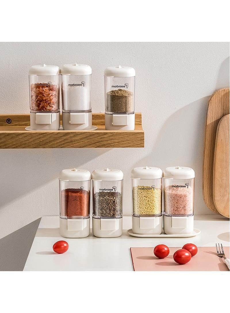 2Piece Metering And Seasoning Press Type Rotary Seal Household Kitchen Jar