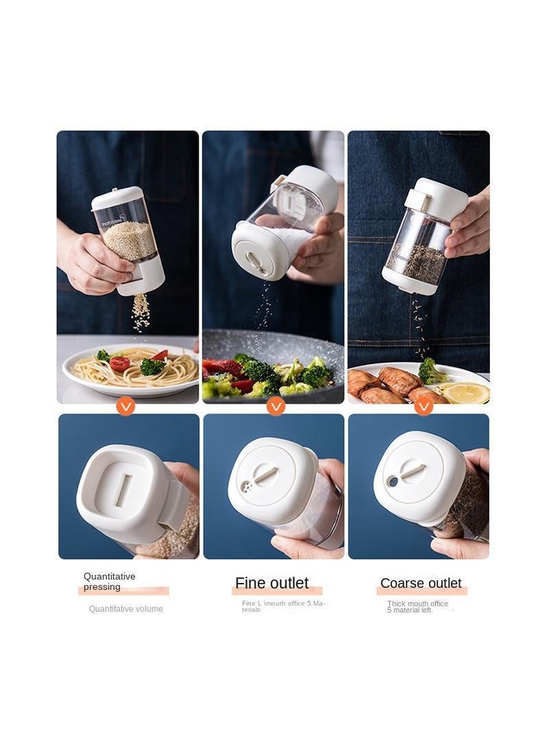 2Piece Metering And Seasoning Press Type Rotary Seal Household Kitchen Jar