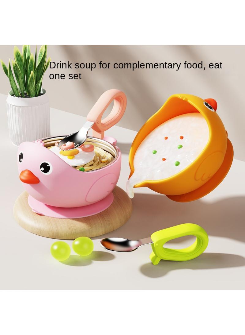 Silicone Cartoon Baby Suction Cup Complementary Bowl