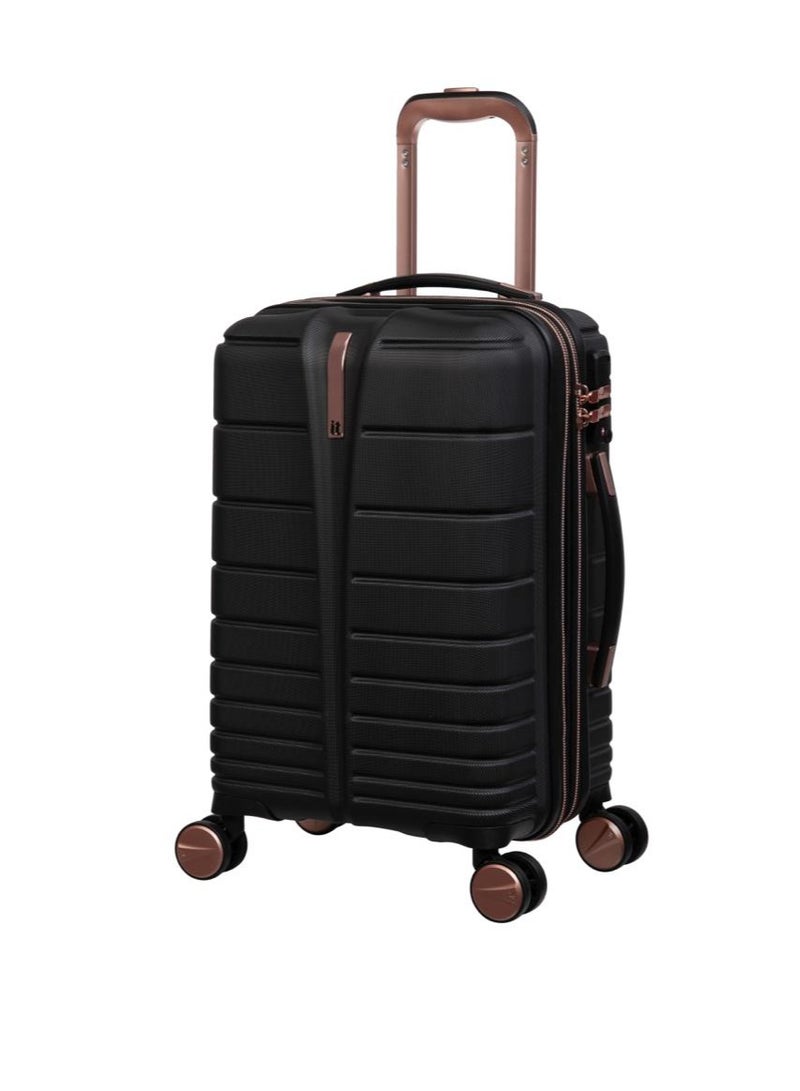 it luggage Fascinate, Unisex ABS Material Hard Case Luggage, 8x360 degree Spinner Wheels, Expandable Trolley Bag, Telescopic Handle, TSA Type lock, 16-2871-08, Size Cabin, Color Black