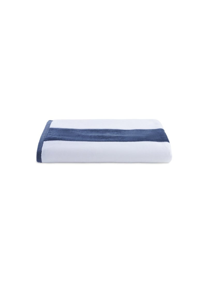 Classic Emma Jacquard Stripe Bath Sheet 90x170cm - Pacific Blue