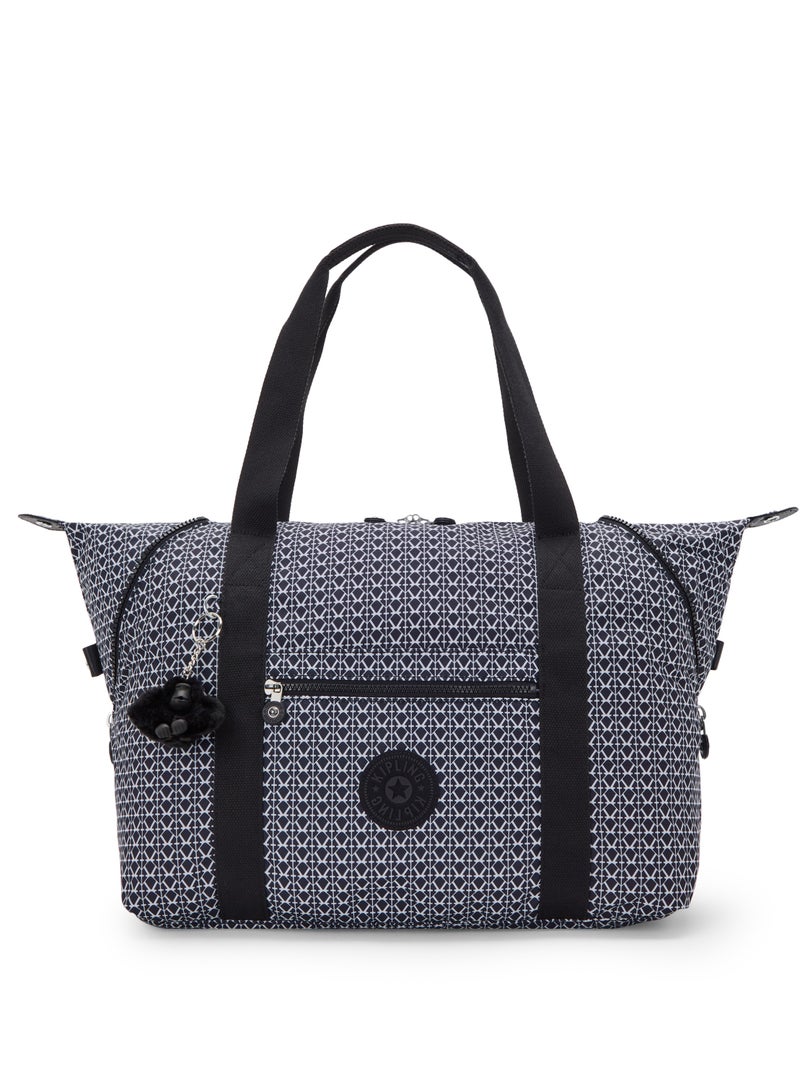 KIPLING-Art M-Large Tote-Signature Print