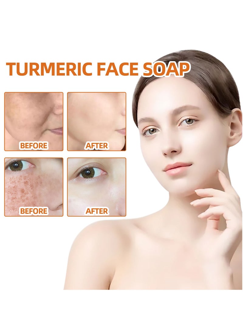 West&Month Turmeric Cleansing Soap Facial Repair gently cleanses spots and reduces fine lines