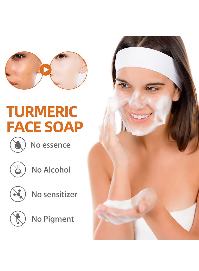 West&Month Turmeric Cleansing Soap Facial Repair gently cleanses spots and reduces fine lines