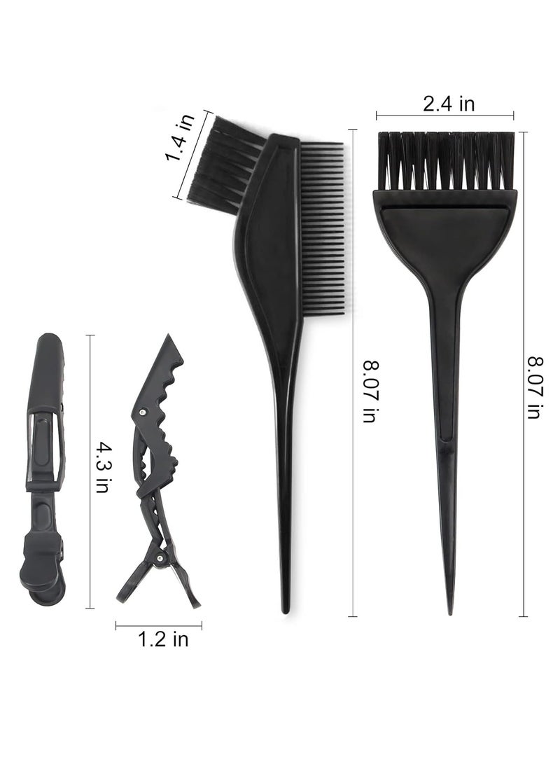 Yexixsr 5Pcs Professional Salon Hair Coloring Dyeing Kit, Hair Bleach Dit Hair Coloring Products with Hair Dye Brush, Hair Color Bowl, Hair Clips