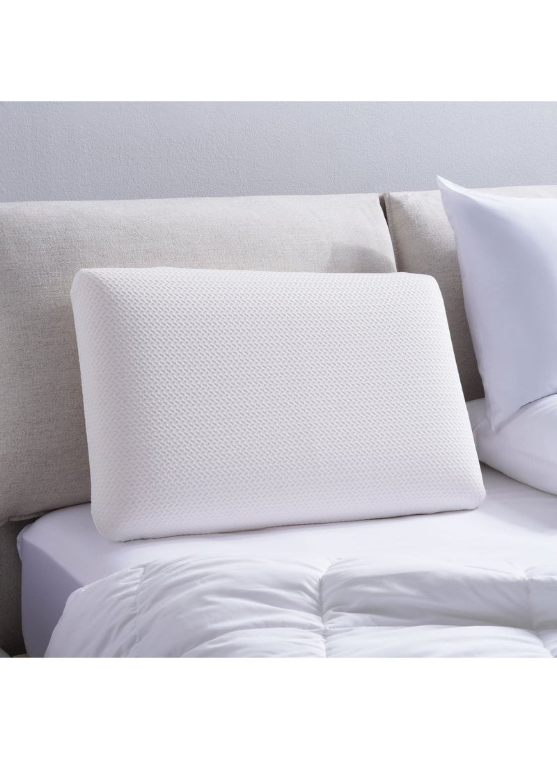Clemmy Coconut Aromatherapy Memory Foam Pillow 45x70x13cm - White