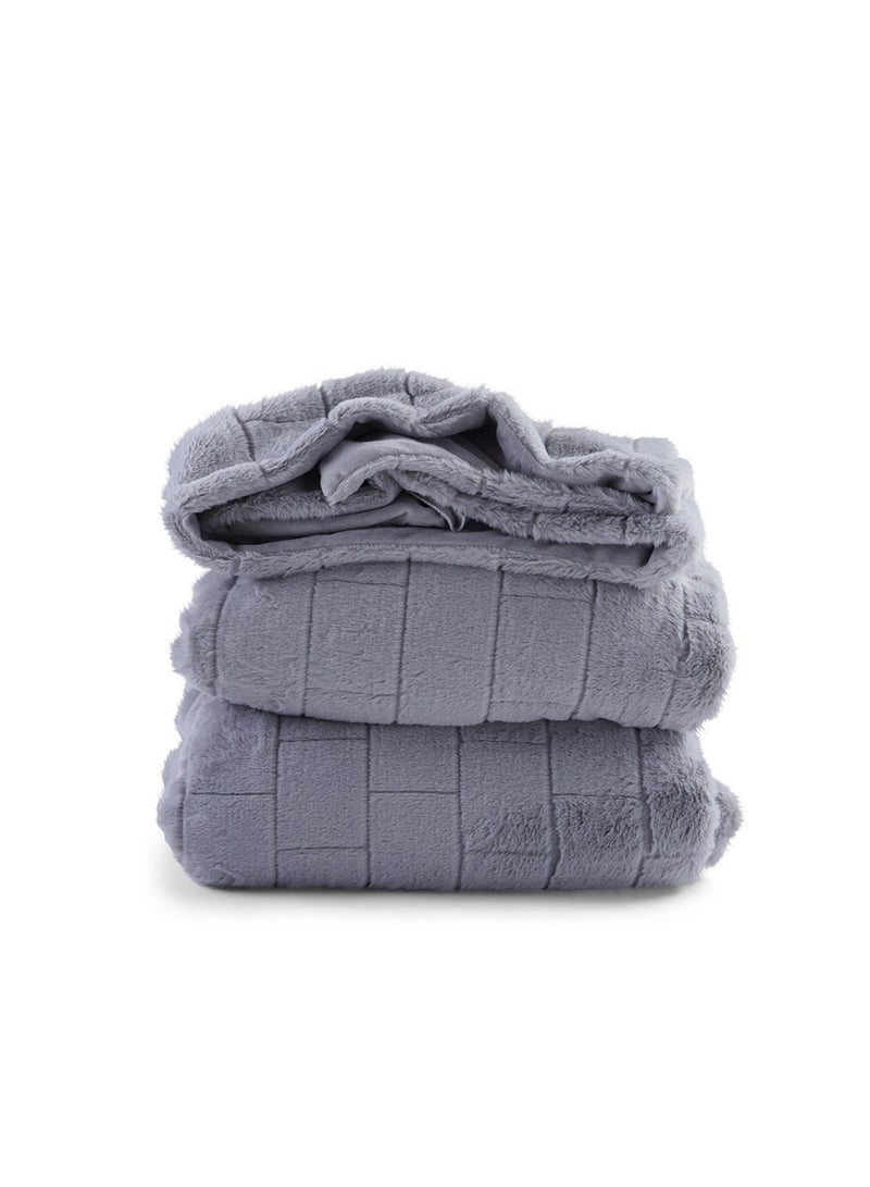 Helen Plush Blanket 150X200cm - Grey